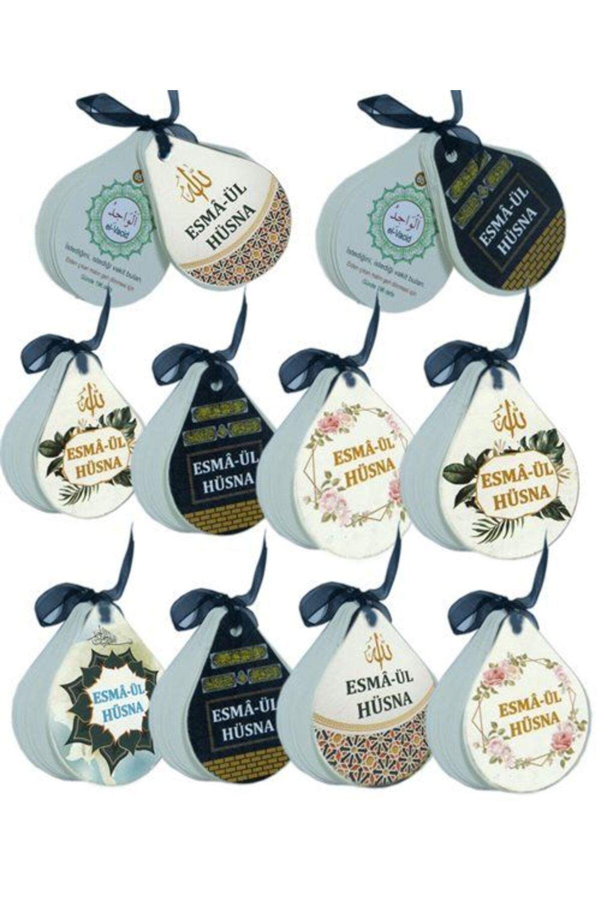 Esma-ül Hüsna Damla Şekilli Kartela (100'lu Paket) Arapçası, Türkçesi ve Anlamı