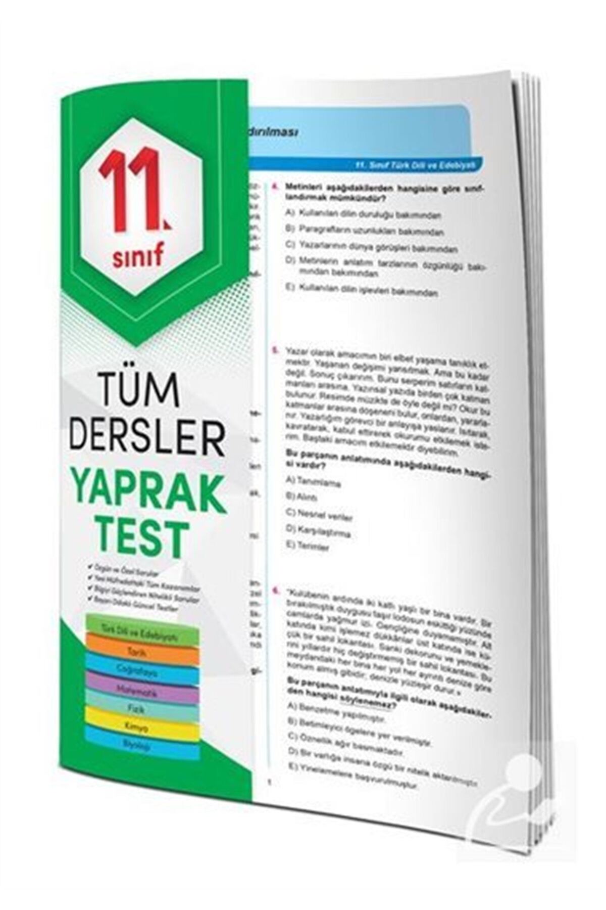11. Sınıf Tüm Dersler Yaprak Test