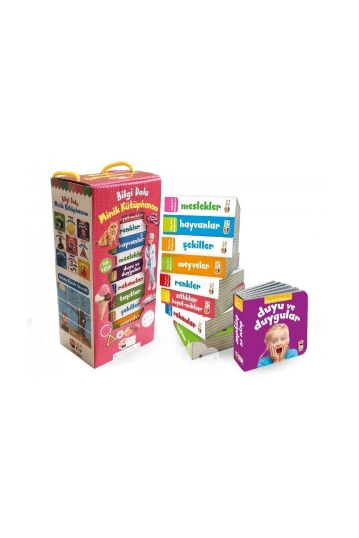 Bilgi Dolu Minik Kütüphanem (9 Kitap - Ingilizce Destekli - Pembe Kutu)