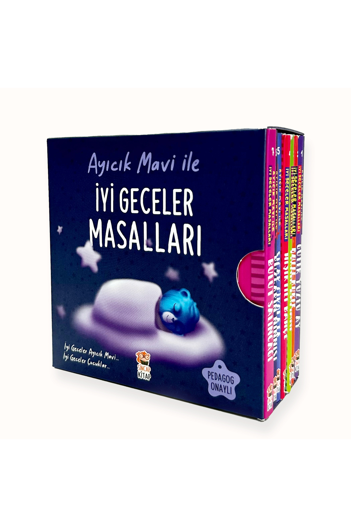 Ayıcık Mavi ile İyi Geceler Masalları Seti (7 Kitap Takım)