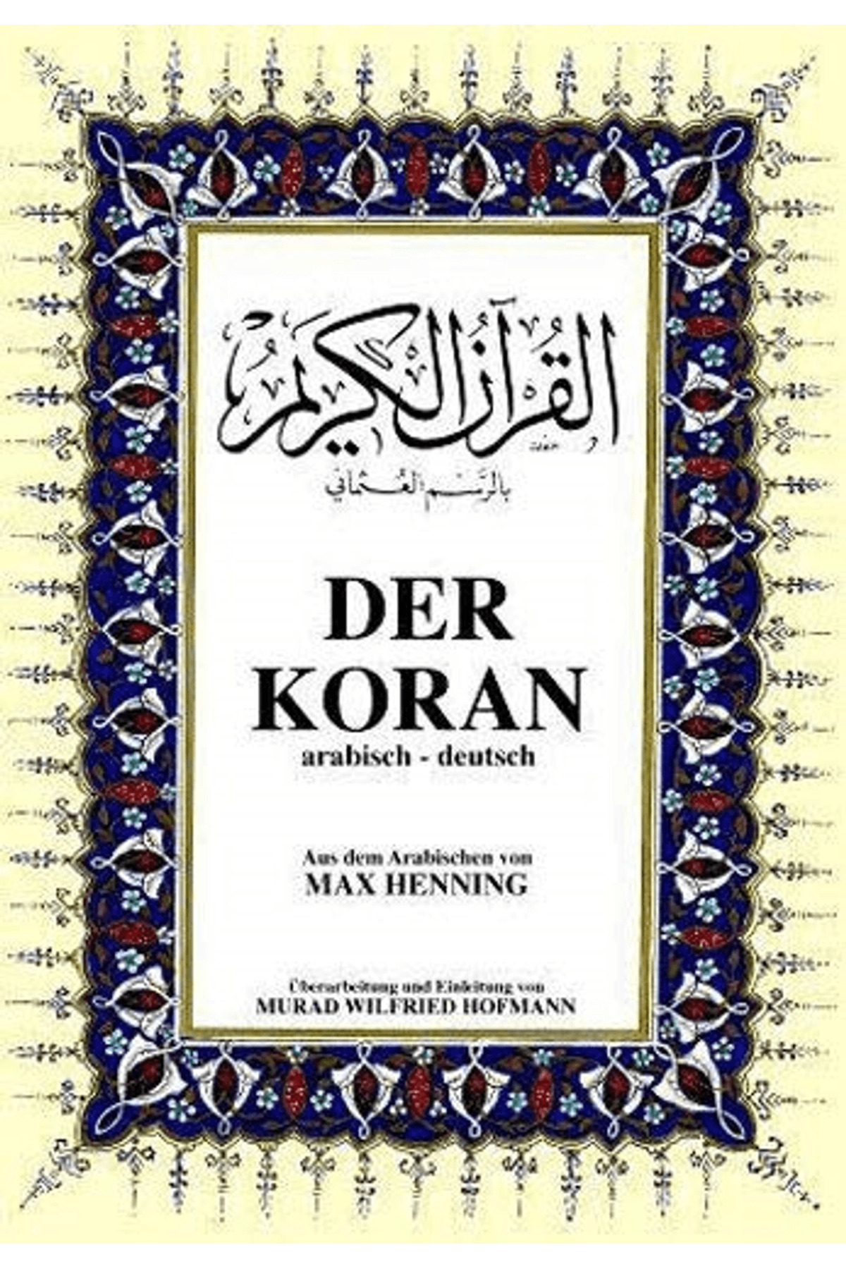 Der Koran Almanca Kuran-ı Kerim ve Tercümesi (Ciltli, Şamua Kağıt, Orta Boy)