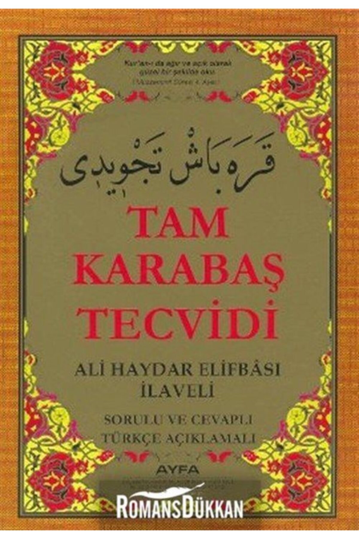 Kur'an I Kerim Elifbası Tam Karabaş Tevcidi Ilaveli Orta Boy Kod 046