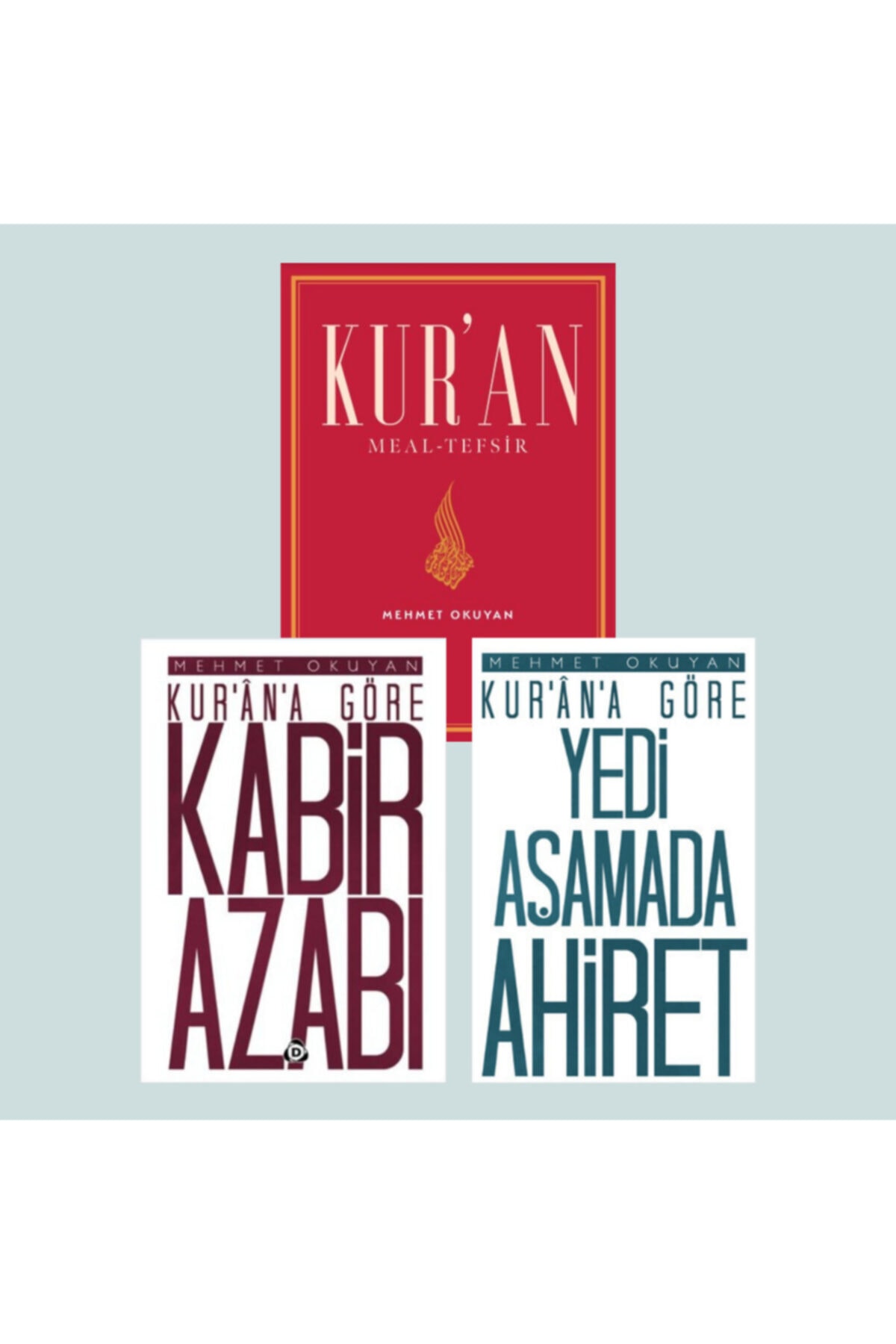 Kuran Meal Tefsir Kabir Azabı Yedi Aşamada Ahiret Mehmet Okuyan 3 Kitap Set