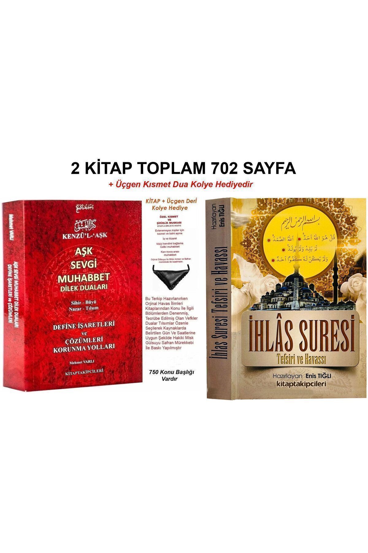 Kenzül Aşk Sevgi Muhabbet Dilek Duaları Ve Ihlas Suresi Havası Kısmet Muska Hediye 2 Kitap 702 Sayfa