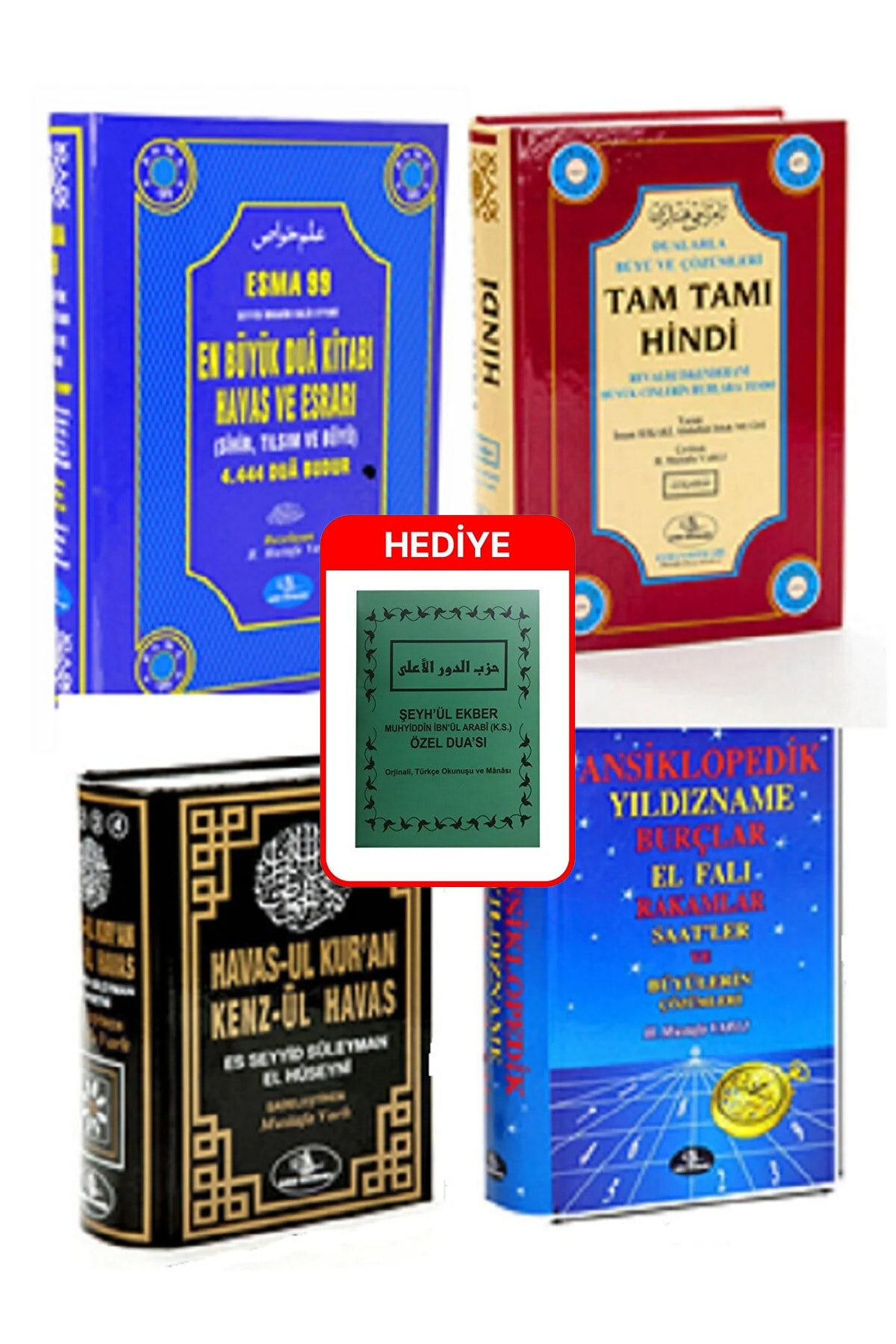 Özel Sırlı Dörtlü Dua Havas Yıldızname Seti Ve Hediye Ibn Arabi Hz. Özel Dua Kitabı