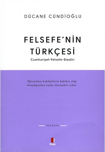 Felsefe’nin Türkçesi, Kapı Yayınları