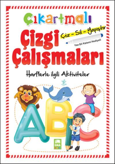 Çıkartmalı Çizgi Ç:alışmaları-Harfler, Ema Çocuk