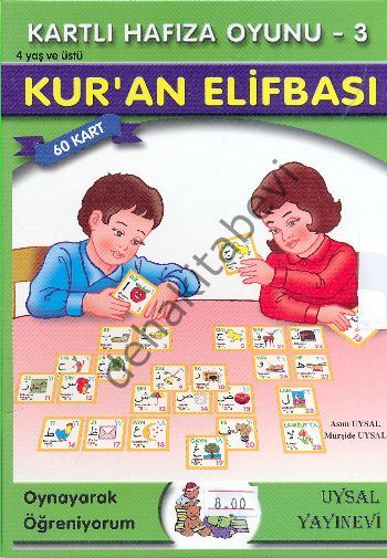 Zekâ Ve Dikkat Geliştirme İslami Kart Oyunları -3 (Kur'an Elifbası), Uysal Yayınevi