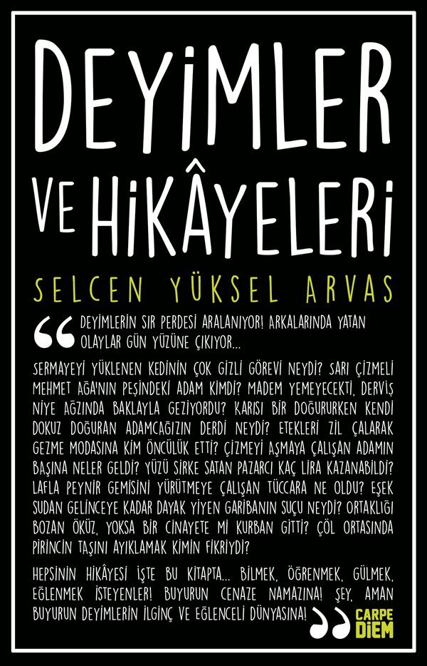 Deyimler ve Hikayeleri, Selcen Yüksel Arvas