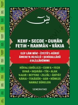 Fihristli Yasin-i Şerif (Cami Boy), Kuranı Kerimden Sureler ve Günlük Dualar