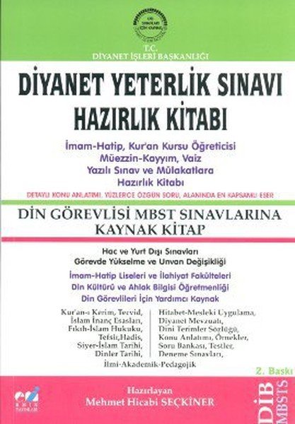 DİYANET YETERLİK SINAVI HAZIRLIK KİTABI MBSTS