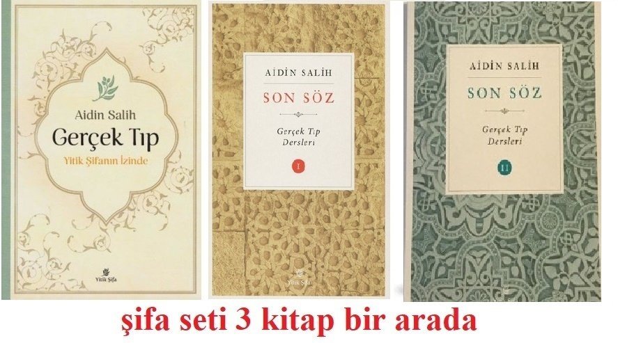 Aidin Salih Kitap Seti, Gerçek Tıp, Şifa Seti 3 Kitap Birarada