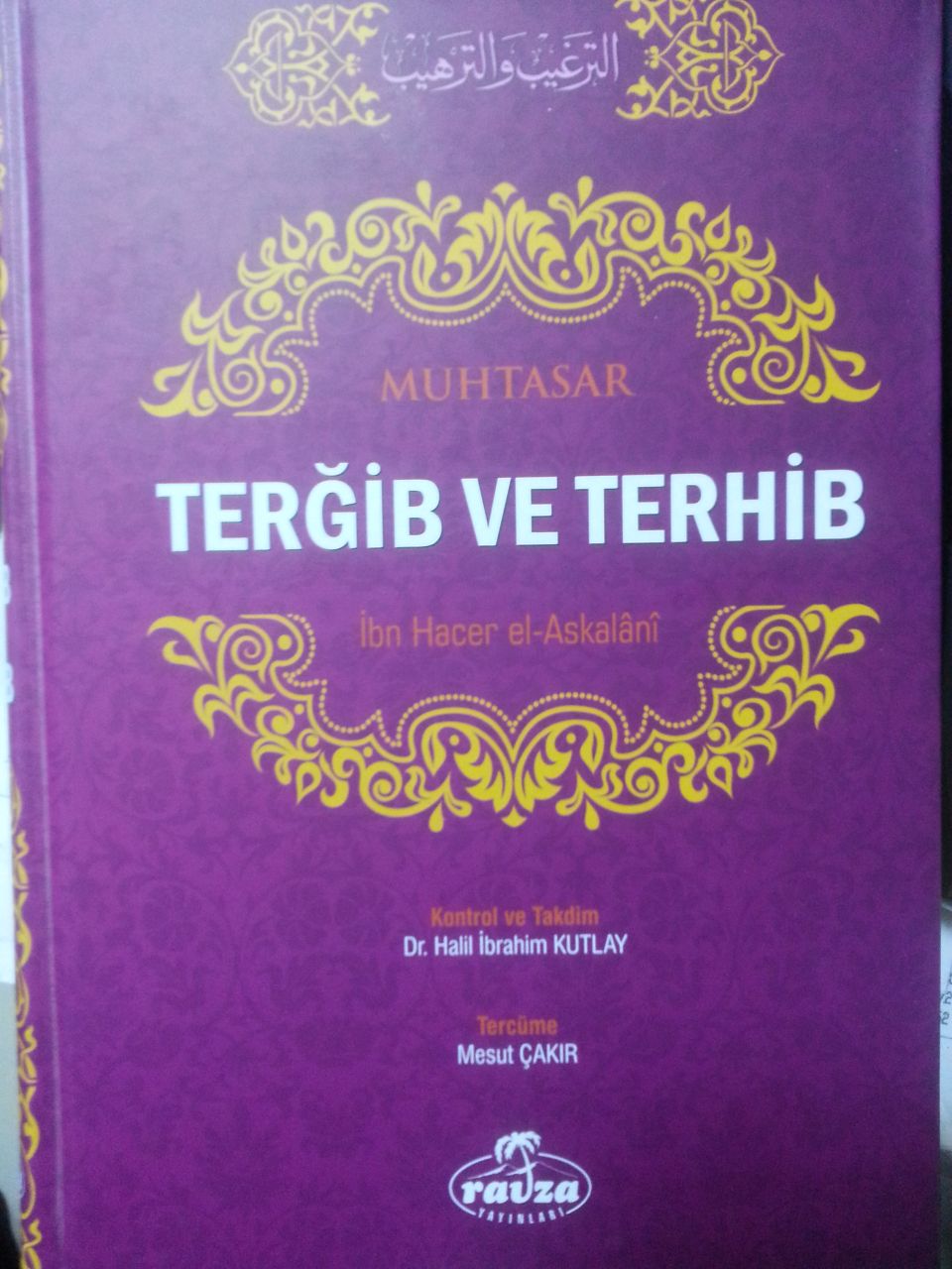 Muhtasar Terğib ve Terhib, Ravza Yayınları, Şamua, Ciltli