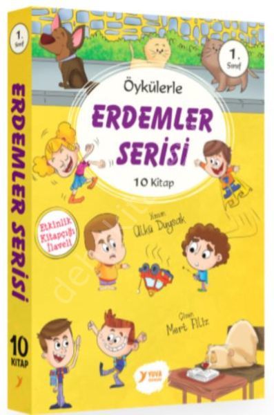 1.Sınıf Erdemler Serisi + Soru Kitapcığı ( Düz Yazı), Yuva Yayınları