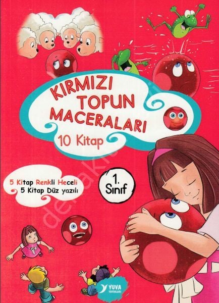 1.Sınıf Kırmızı Topun Maceraları (Heceli - Düz), Yuva Yayınları