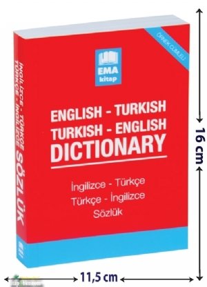 İngilizce Türkçe Sözlük Büyük Boy (K.Kapak), Ema Kitap