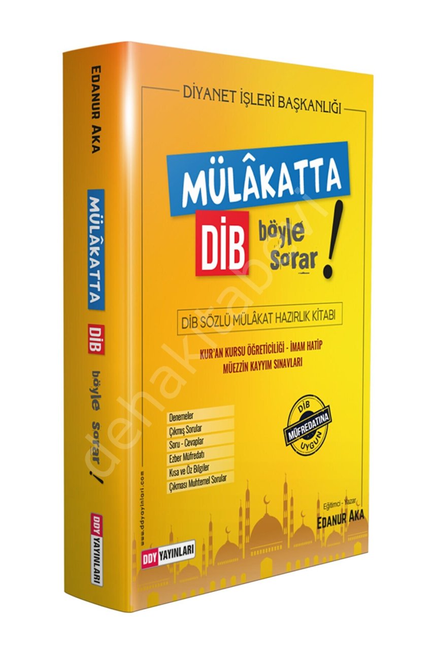 Mülakatta DİB Böyle Sorar, Edanur Aka, DDY Yayınları