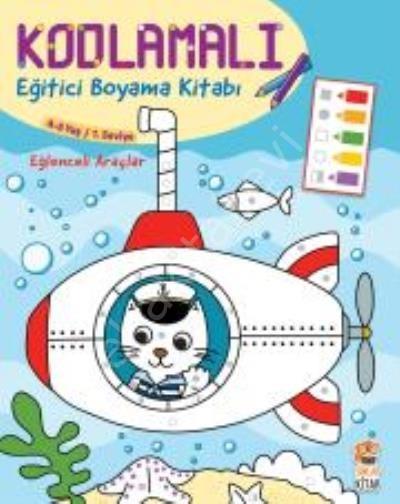 Kodlamalı Eğitici Boyama Kitabı - Eğlenceli Araçlar