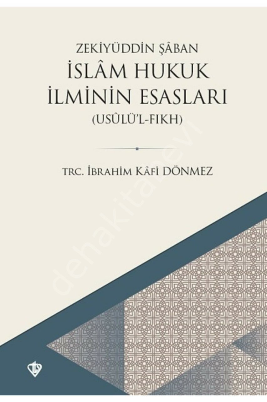 İslam Hukuk İlminin Esasları, Prof. Dr. Zekiyyuddin Şaban