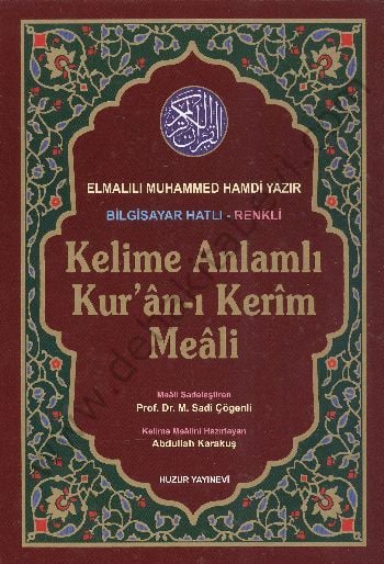 Kelime Anlamlı Kur’an-ı Kerim Meali (Rahle Boy)