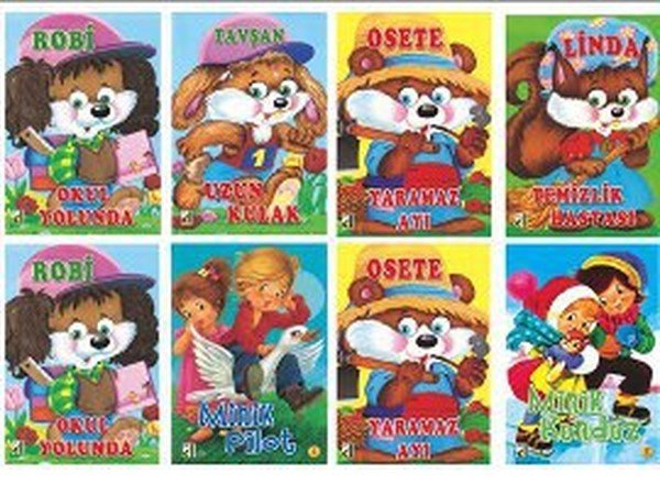 Hophop Masallar Dizisi (8 Kitap) 1.Sınıf, Damla Yayınevi