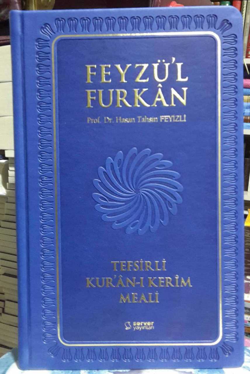 Feyzü'l Furkan Tefsirli Kur'an-ı Kerim Meali (Orta Boy-Metinsiz) Lacivert Kod 428