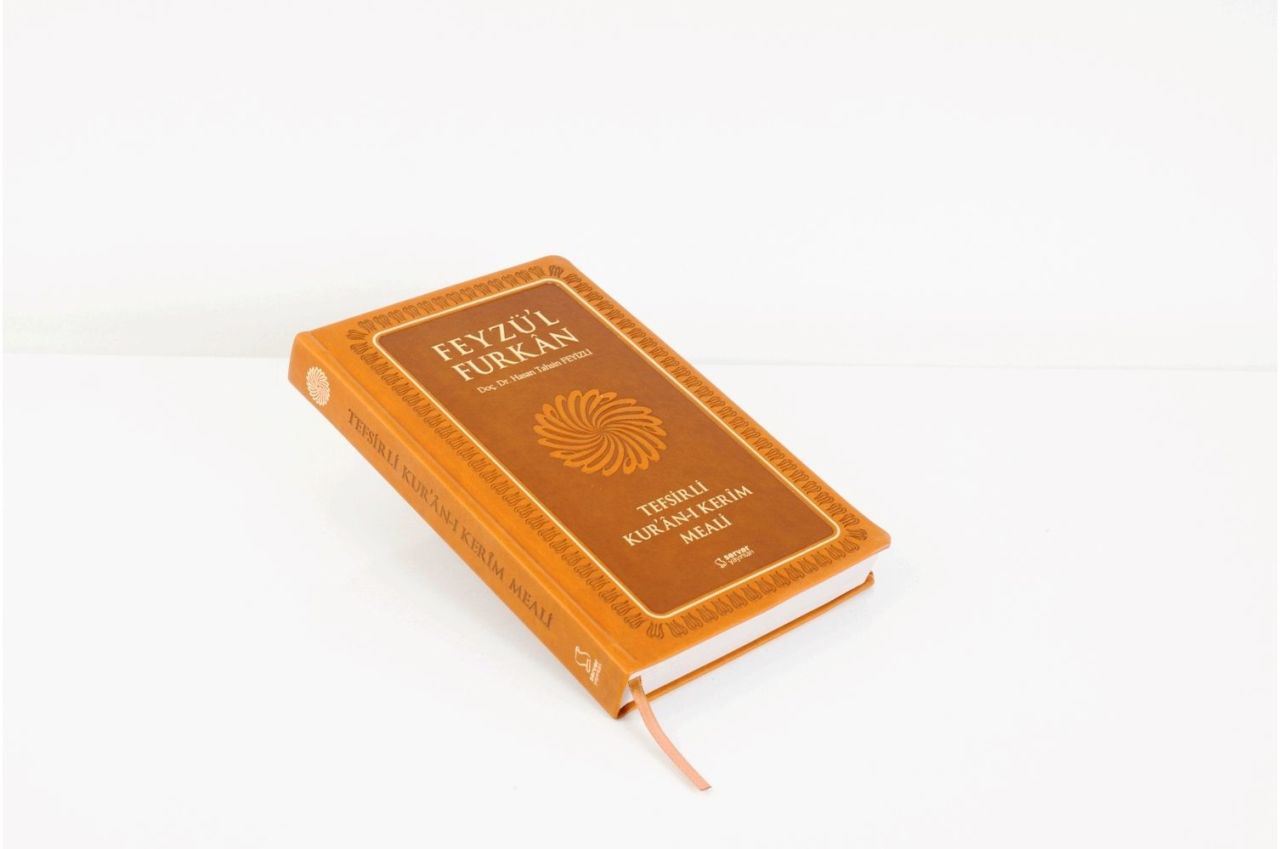 Feyzül Furkan Tefsirli Kuranı Kerim Meali (Orta Boy13.50X21,50) Taba Renk, Ciltli