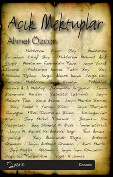 Açık Mektuplar, Yarın Yayınları
