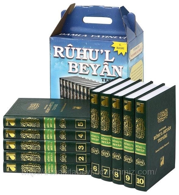 Ruhul Beyan Tefsiri Tercümesi (10 Cilt) İsmail Hakkı Bursevi, Damla Yayınevi