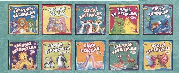 Sevimli Hayvanlar Set - (10 Kitap)