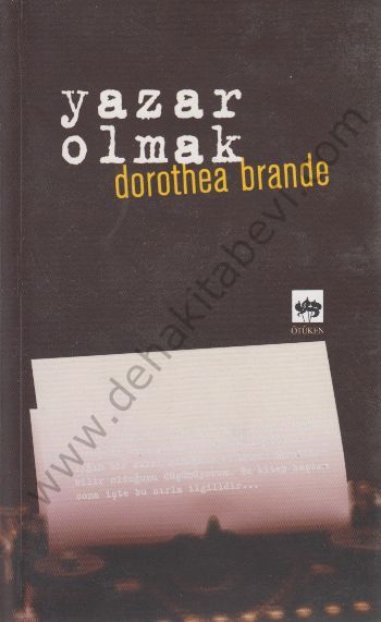 Yazar Olmak, Dorothea Brande