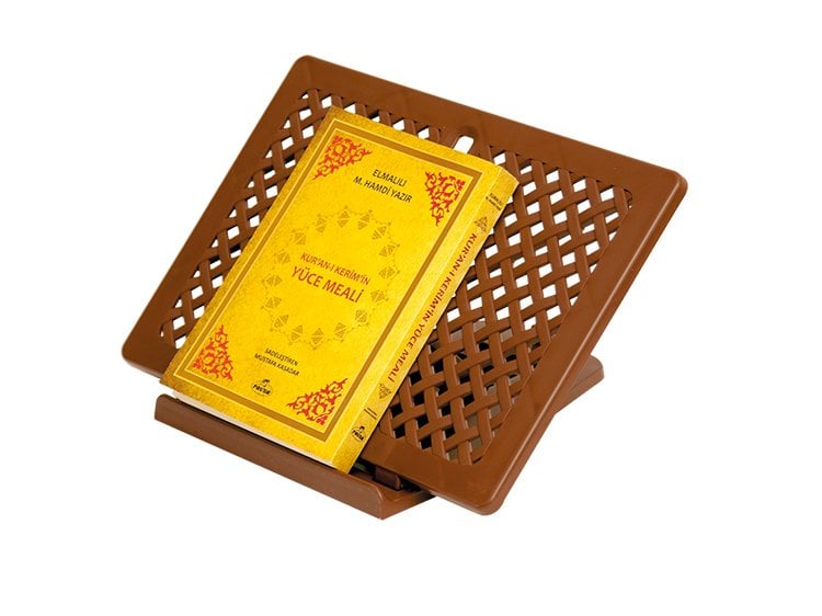 Pratik Masaüstü Plastik Rahle (Kahverengi), Tevhid Seda