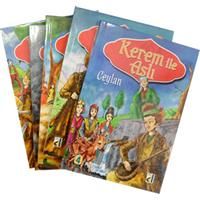 Kerem ile Aslı Dizisi (5 Kitap Takım), Sara Gürbüz Özeren, Damla Yayınevi